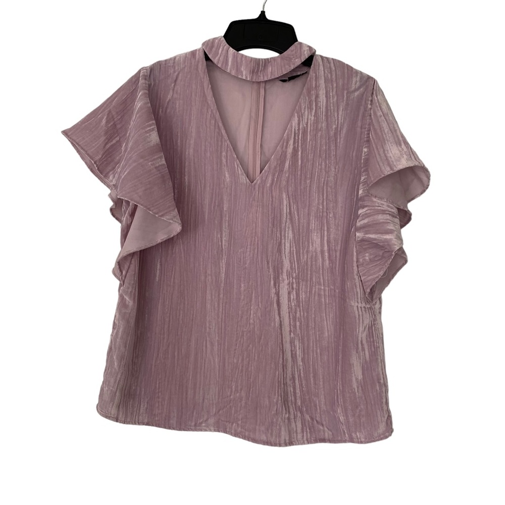 Marciano Dawn Pink Velvet Top - Size M